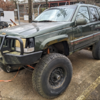 1995 Jeep Grand Cherokee Limited 4WD V8 PROJECT on 1 TON AXLES - $999.95